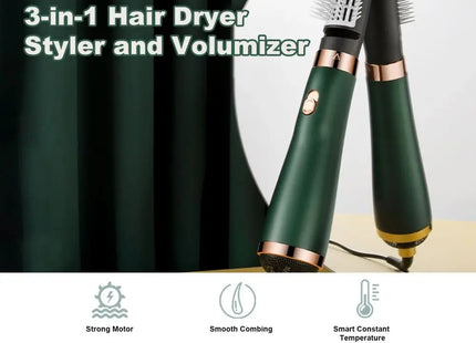 3-in-1 Hair Styling Tool with 110000 RPM Air Brush, Negative Ion Hair Care Dryer, Multifunctional Hair Styling Comb for Blow Dry