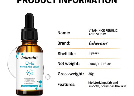 Vitamin C Face Serum Vitamin CE Serum with Ferulic Acid for Women Vitamin E&Ferulic Serum Skin Care, Vitamin C Serum for Face