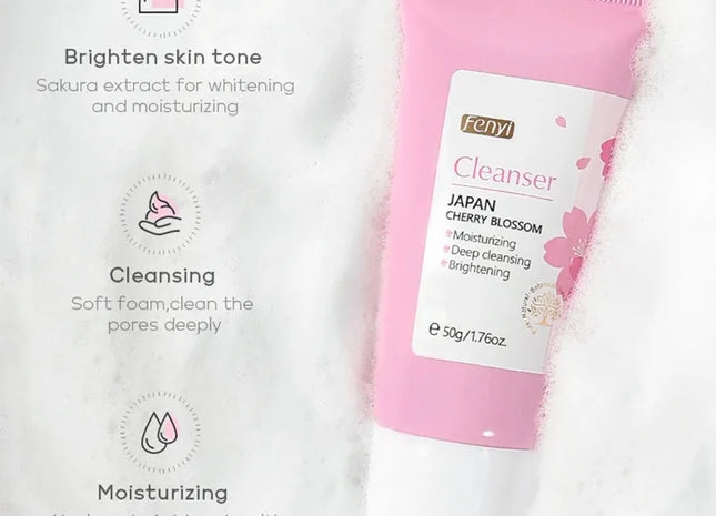 Vitamin C Facial Cleanser Skin Deep Cleansing Moisturizing Blackhead Removal skincare Face Wash Foam Face Cleanser Skin Care