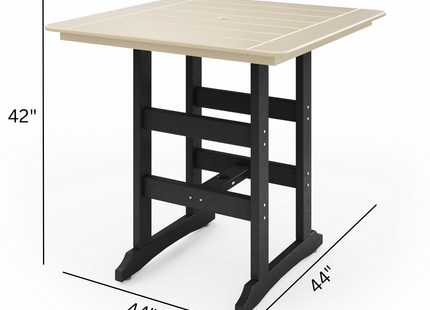 SoPoly 44" Savannah Square Bar Table