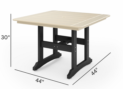 SoPoly 44" Savannah Square Dining Table