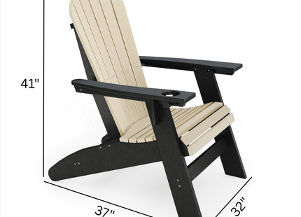 SoPoly St Simons Curved Back Adirondack Chair