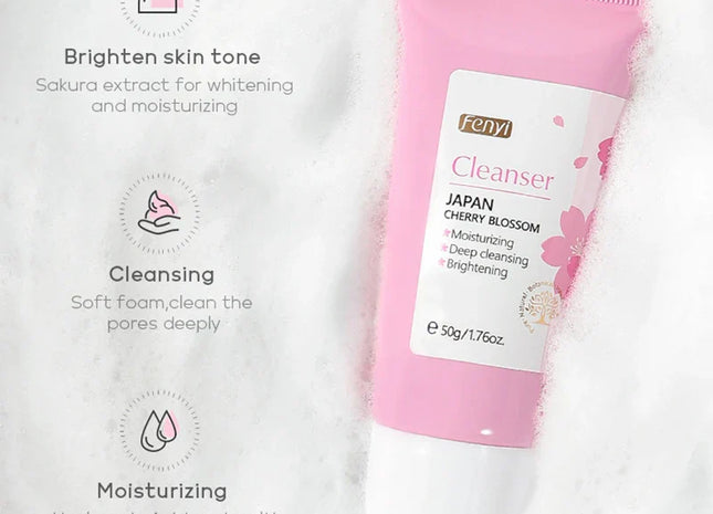 Vitamin C Facial Cleanser Skin Deep Cleansing Moisturizing Blackhead Removal skincare Face Wash Foam Face Cleanser Skin Care