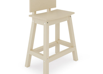 Saddle Counter Stool w/ Back