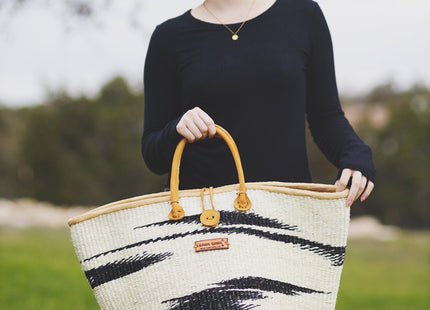 Balance Peace Handmade Sisal Straw Basket Tote Bag