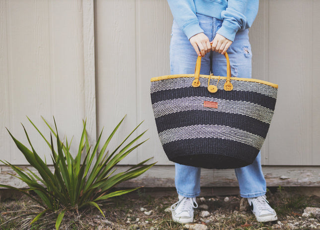 Balance Flow Handmade Sisal Straw Basket Tote