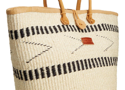 Balance Point Handwoven Straw Sisal Basket Tote Bag