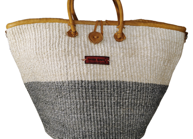 Ash & Ivory Wisdom Handmade Sisal Straw Basket Tote