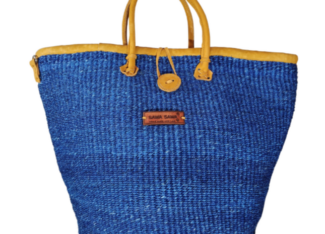 Nourishment Handmade Sisal Straw Basket Tote.