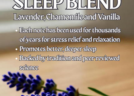 Sleep Blend Soy Wax Candle - Lavender, Chamomile, and Vanilla
