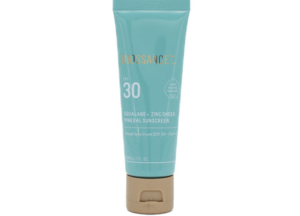 BIOSSANCE Squalane + Zinc Sheer Mineral Sunscreen SPF30 1.69oz - Small Amount Missing