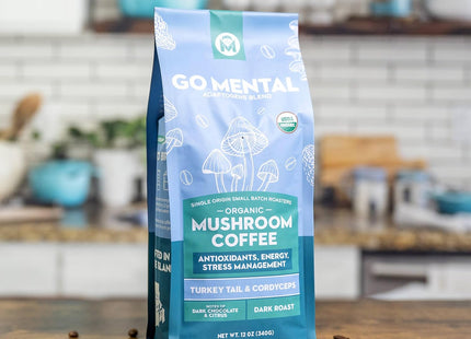 Turkey Tail & Cordyceps Mushroom Coffee Adaptogens Blend