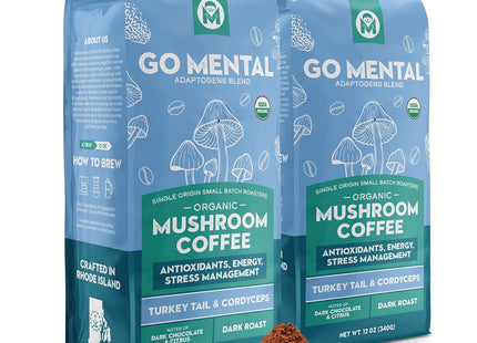 Turkey Tail & Cordyceps Mushroom Coffee Adaptogens Blend