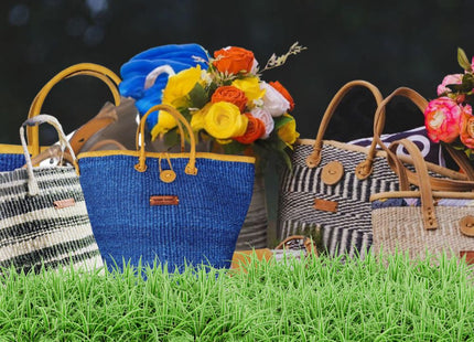 Nourishment Handmade Sisal Straw Basket Tote.