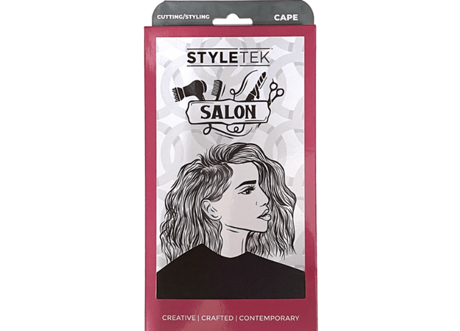 Styletek Solid Black Smooth Cutting Cape 45x60