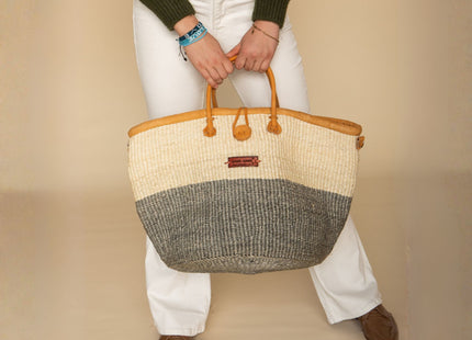 Ash & Ivory Wisdom Handmade Sisal Straw Basket Tote