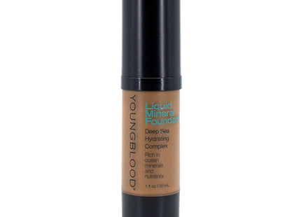 YOUNGBLOOD Liquid Mineral Foundation CHESTNUT 1oz - Imperfect Box