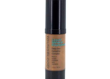 YOUNGBLOOD Liquid Mineral Foundation COCOA 1oz - Imperfect Box