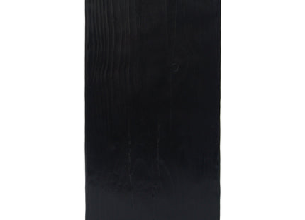 Wood-Look Square-Column MGO End Table,  H27.75',Wood-Like Distressed Finish, Mix with Different Heights, Indoor Outdoor Use,Black Color