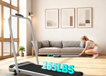 3 in 1 Under Desk Treadmill with Incline,Foldable Treadmills for Home, Walking Pad with Handle Bar for Walking and Jogging, with Remote Control & LED Display