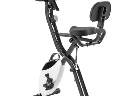 Exercise Bike,Workout Bikes for Home,Folding Stationary Bikes for Home with 16-Level Magnetic Resistance, 300LBS Capacity X-Bike Indoor Exercise Equipment with Heart Rate Sensor & LCD Monitor