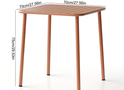 Sera square table outdoor (red)courtyard table villa open air dining table waterproof table retro American modern simple balcony table coffee table