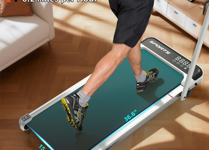 3 in 1 Under Desk Treadmill with Incline,Foldable Treadmills for Home, Walking Pad with Handle Bar for Walking and Jogging, with Remote Control & LED Display