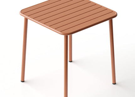 Sera square table outdoor (red)courtyard table villa open air dining table waterproof table retro American modern simple balcony table coffee table