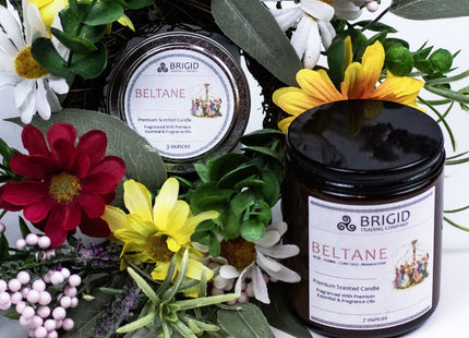 Beltane Soy Wax Candle - Rose, Jasmine, Clary Sage, and Frankincense