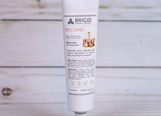Beltane Natural Hand Lotion - Rose, Jasmine, Clary Sage, and Frankincense