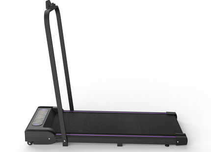 Under Desk Treadmill, Walking Pad, 2 in 1 Portable Treadmill with Handle Remote Control LED Display, Walking Jogging Machine for Home Office Use Black