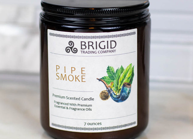Pipe Smoke Soy Wax Candle - Cuban Tobacco, Smoked Oud, and Deep Resins