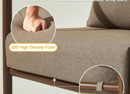 Outdoor Aluminum Patio Furniture Set with Fire Pit