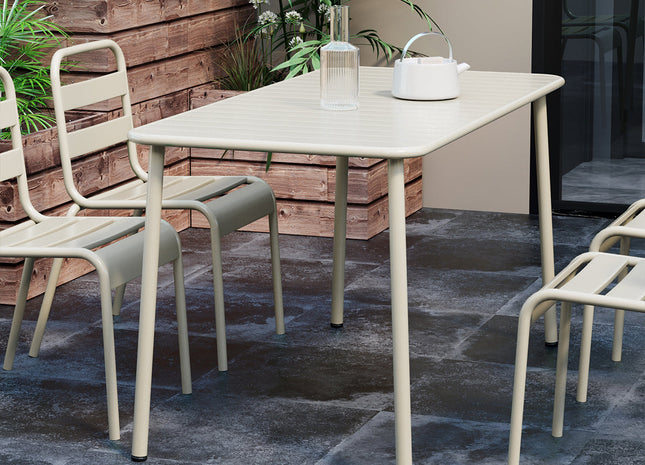 Sella long table outdoor dining table villa courtyard balcony table outdoor leisure table simple garden waterproof table