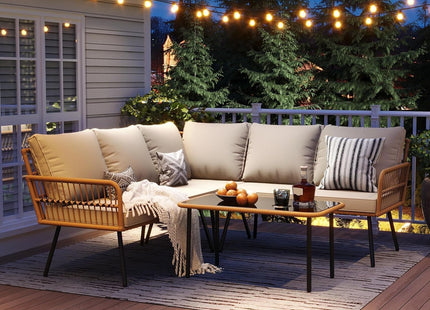 Comfortable Outdoor Sectional Patio Furniture Set for Relaxation