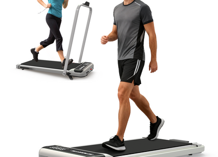 3 in 1 Under Desk Treadmill with Incline,Foldable Treadmills for Home, Walking Pad with Handle Bar for Walking and Jogging, with Remote Control & LED Display