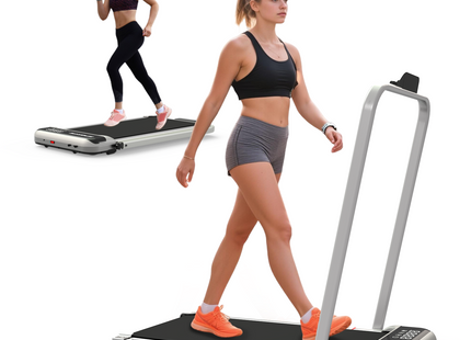 3 in 1 Under Desk Treadmill with Incline,Foldable Treadmills for Home, Walking Pad with Handle Bar for Walking and Jogging, with Remote Control & LED Display