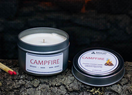 Campfire Soy Wax Candle - Mesquite, Cedarwood, and Campfire Smoke