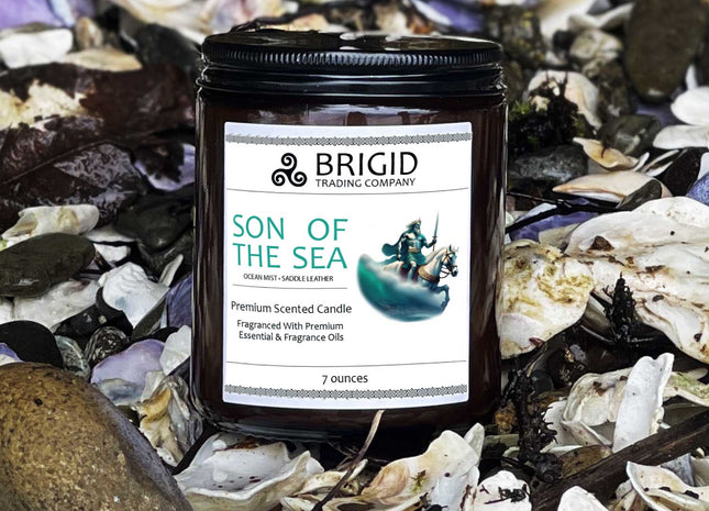 Son of the Sea Soy Wax Candle - Sea Salt, Ocean Breeze, and Saddle Leather
