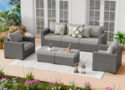 Comfortable Wicker Rattan Outdoor Patio Furniture Set