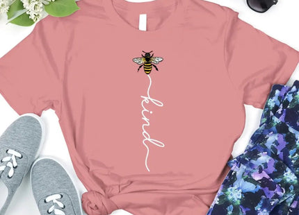 Inspirational Shirt – Bee Kind Script Tee