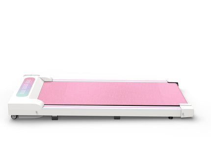 Under Desk Treadmill, Walking Pad, 2 in 1 Portable Treadmill with Handle Remote Control LED Display, Walking Jogging Machine for Home Office Use Pink