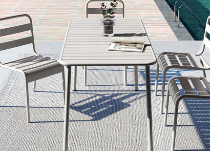 Sella long table outdoor dining table villa courtyard balcony table outdoor leisure table simple garden waterproof table