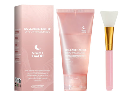 Face Night Mask Collagen Wrapping Mask Natural Ingredients Firming Elasticity & Hydration Anti-wrinkle For Skin Care