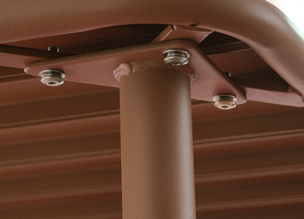 Sera square table outdoor (red)courtyard table villa open air dining table waterproof table retro American modern simple balcony table coffee table