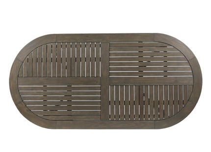 Acacia Wood 70' Dining Table - Stylish Gray Outdoor Table