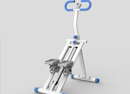 Stair Stepper with resistance Home-Upgrade Vertical Climber Workout Machine for Full-Body Exercise Climber Fitness Equipment with Stable Frame Adjustable Handlebar-Blue