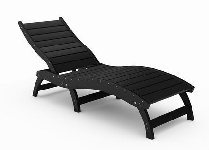 Curved Chaise Lounge (Stackable)