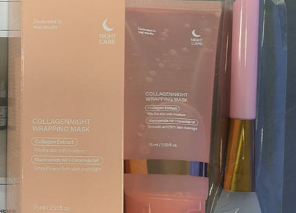 Face Night Mask Collagen Wrapping Mask Natural Ingredients Firming Elasticity & Hydration Anti-wrinkle For Skin Care