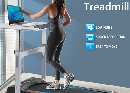 Under Desk Treadmill Machine 300 LB Capacity Walking Pad  for Home Office